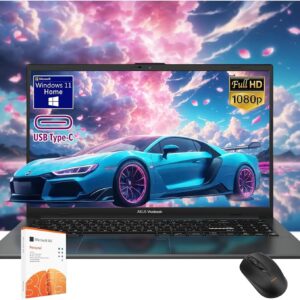 ASUS Vivobook 14 inch Laptop - Windows 11 Office Included - Intel Core i3-1315U Beat AMD Ryzen 5 4500U - 8GB RAM -128GB SSD -School Student Laptop- Computadoras Laptops Tradicionales